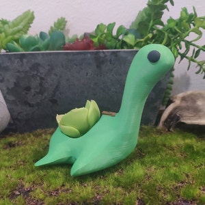 Apex Nessie Figure Planter 3d printed