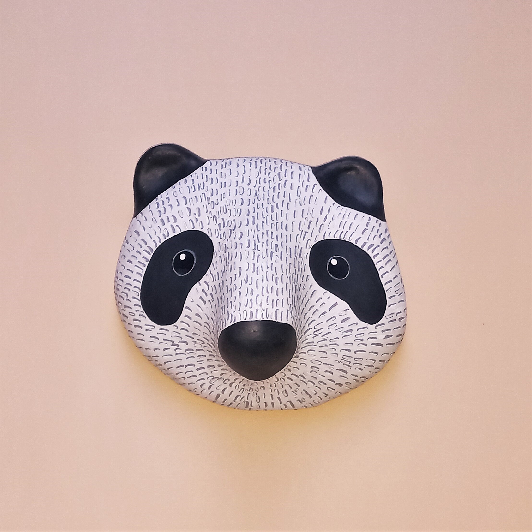 Animal Head Wall Hanging Panda Bear Wall Kids Decor Paper Etsy