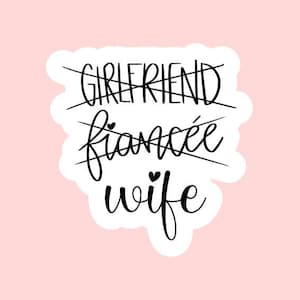 Wife Sticker ~ Waterproof ~ Laptop ~ Water Bottle ~ Decal ~ Gift Ideas ...