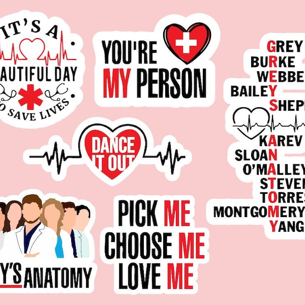Grey's Anatomy Sticker ~ Waterproof ~ Laptop Stickers ~ Water Bottles ~ Hydroflask ~ Gifts ~ Decals ~ You're My Person ~ Quotes