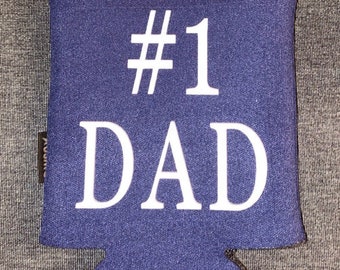 Father’s Day Coozie, #1 Dad Coozie, Father’s Day Gift, Can Holder, Gifts for Dad