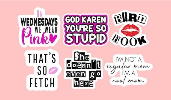 Mean Girls Sticker Pack Waterproof Sticker for Laptop, Water