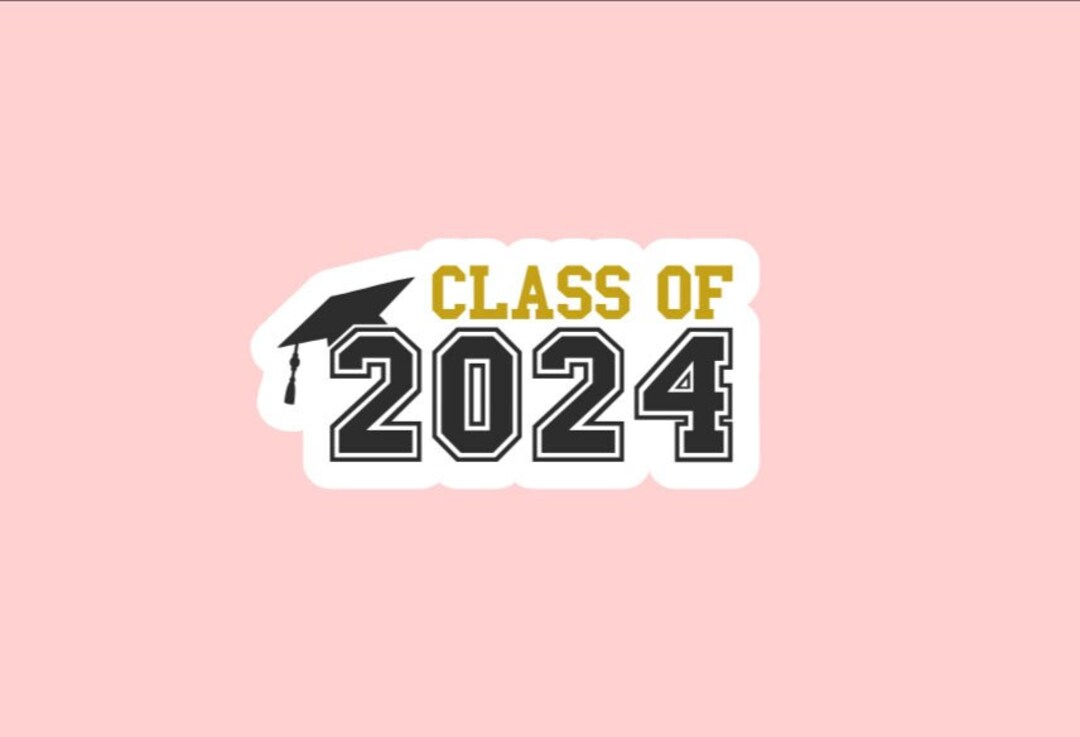 Class of 2024 Sticker ~ Waterproof ~ Graduation ~ Graduate ~ Laptop ...