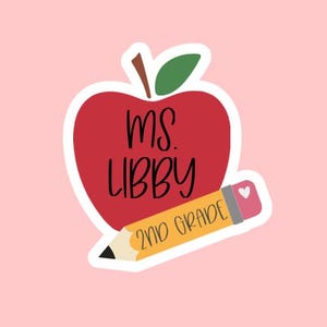 Custom Teacher Sticker ~ Waterproof ~ Laptop ~ Water Bottle ~ Decal ~ Gift Ideas ~ Teacher Gift ~ Teacher Appreciation ~ Personalized