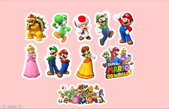 Super Mario Bros. 3 NES Sticker Set (33 Pieces)
