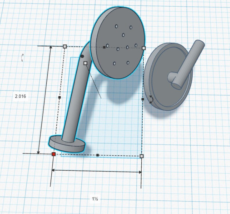 Miniature Shower Head STL File 3D Print for Dollhouse 1:12 - Etsy