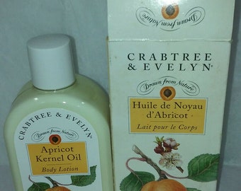 crabtree evelyn abricot kernel oil bath gel 10,6 oz avec boîte