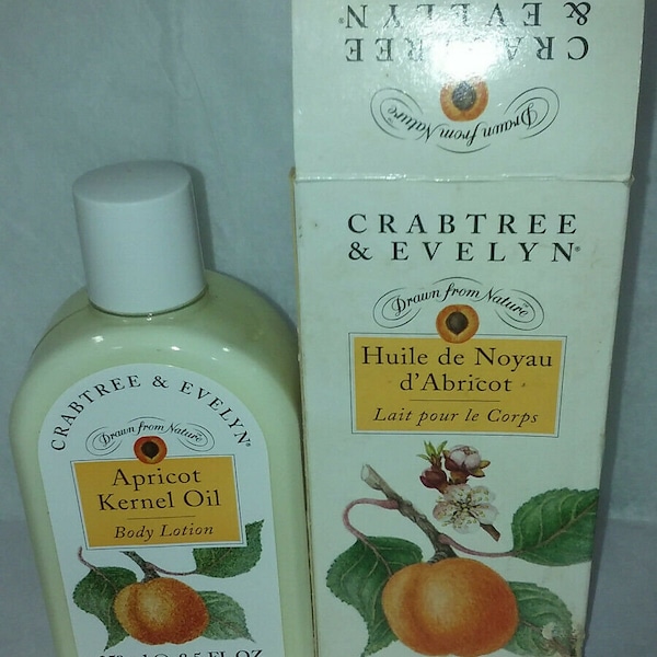 crabtree evelyn apricot kernel oil bath gel 10.6 oz with box