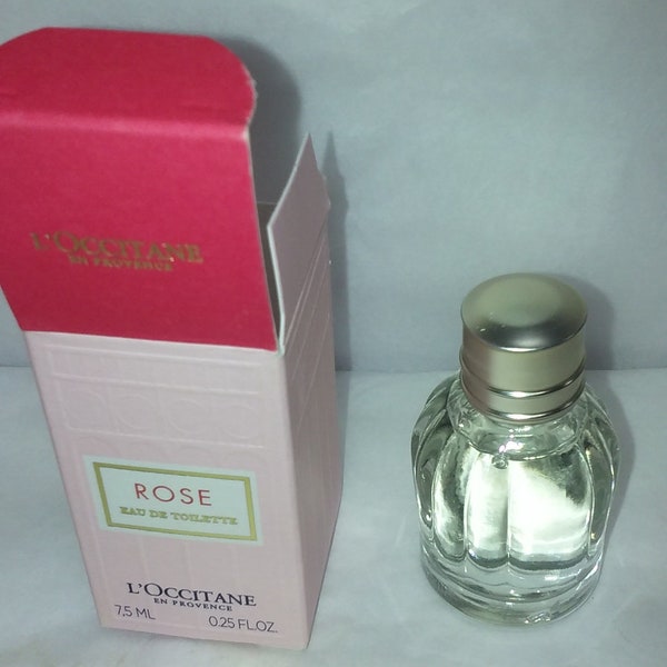 L Occitane rose eau de toilette 7,5 ml voyage miniature