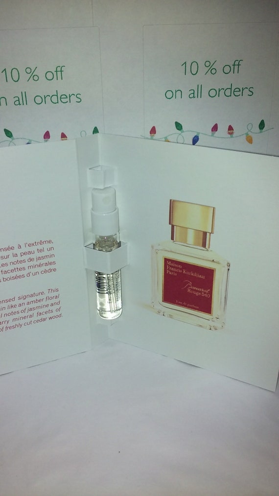 Maison Francis Kurkdjian Baccarat Rouge 540 Edp Sample 2 Ml Etsy UK