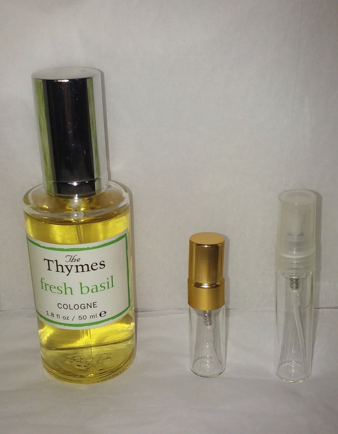 Thymes Fresh Basil Eau De Cologne Choose Etsy