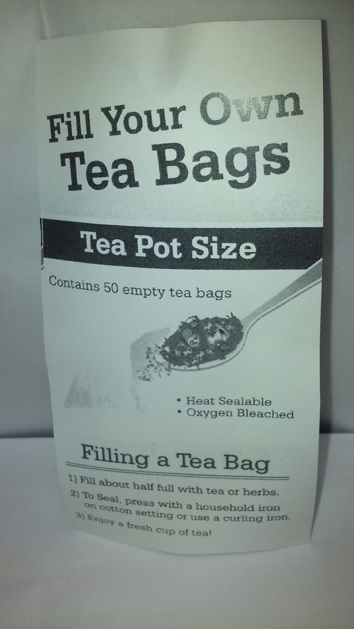 Empty Woven Style Draw String Tea Bags 2.75 x 3.5 (250 pack)