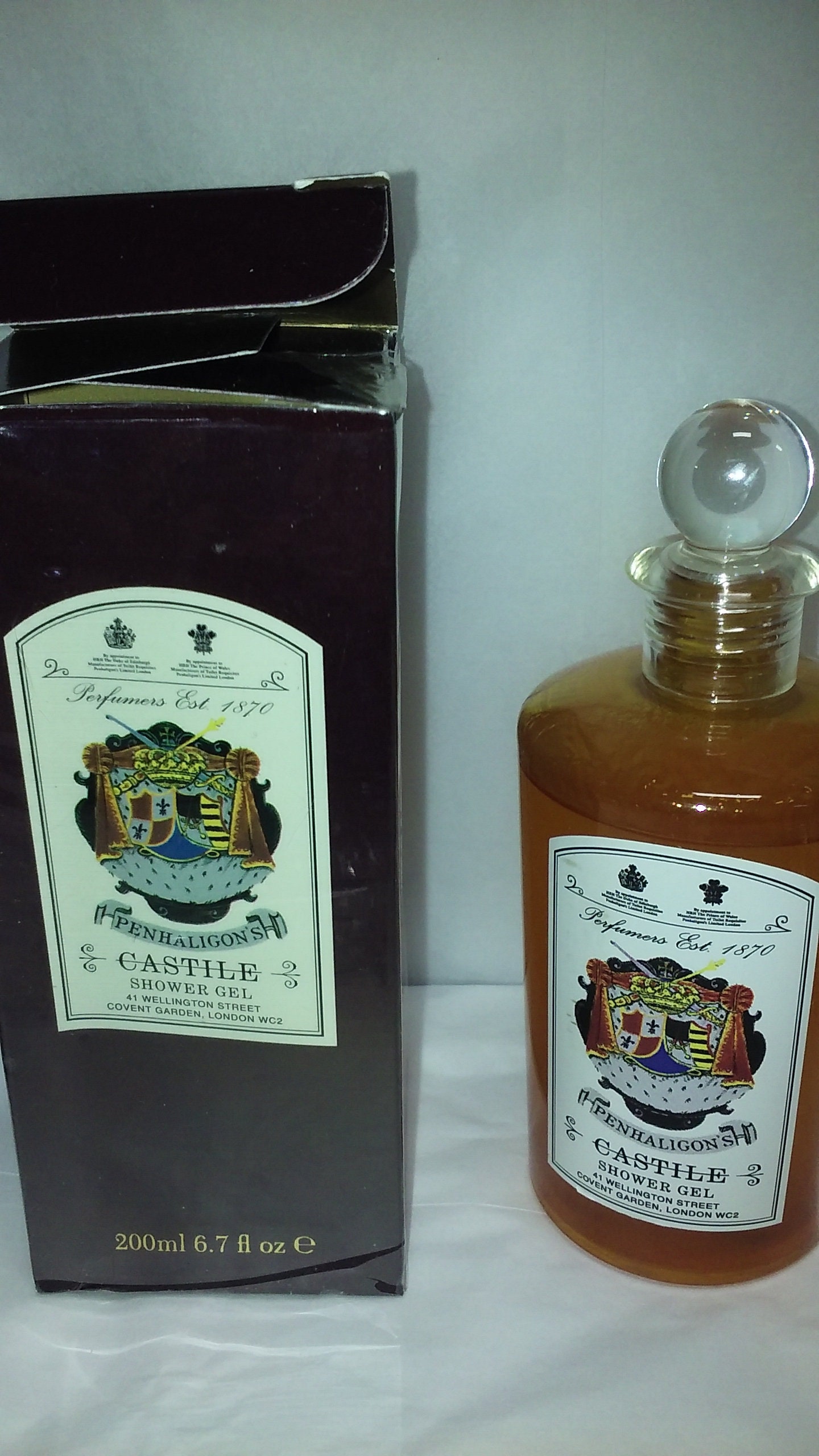 Penhaligon Castile Bath Gel 6.8 Oz New With Box Old Packing Etsy UK