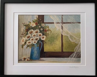 Daisies in Window 16x20