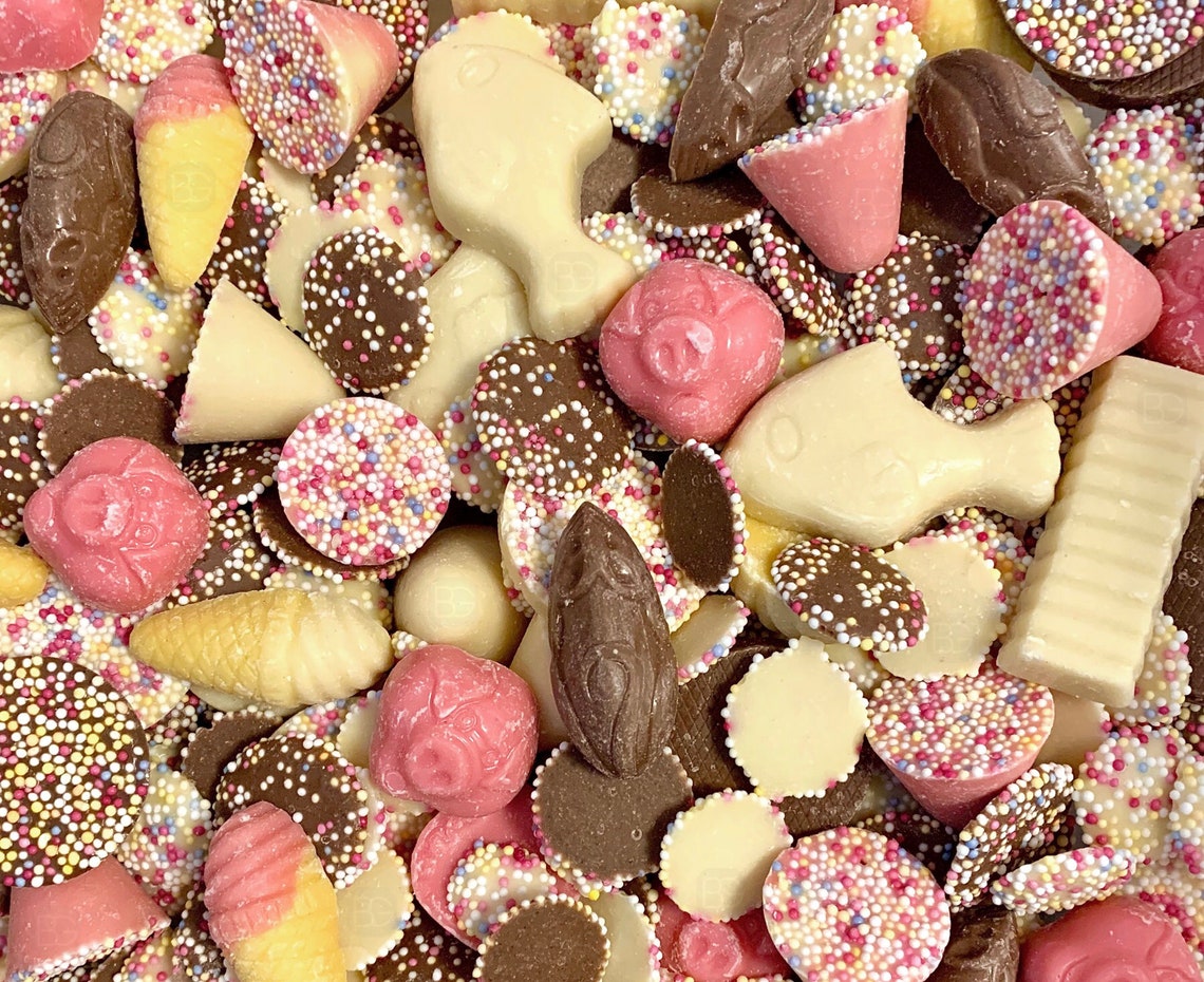 Chocolate Pick N Mix Pouch 1kg Large Retro All Chocolate Etsy