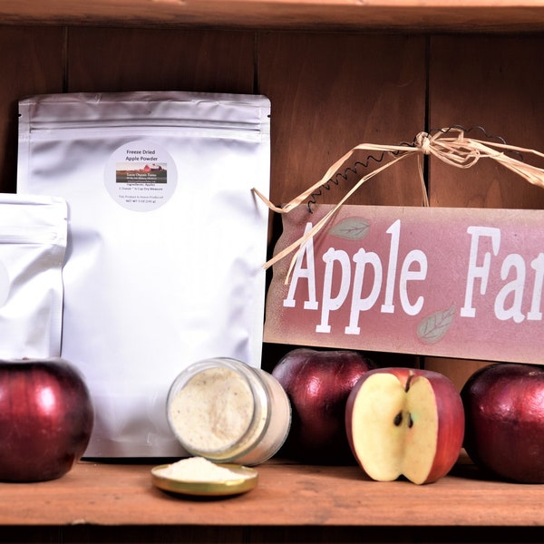 Freeze Dried Apple Powder (Honeycrisp, Granny Smith, Red Delicious) - Sugar Substitute - Just Apples - In Mylar Bag