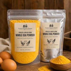 Freeze-Dried Raw Whole Egg Powder | Pasture-Raised Hens Fed Non-GMO Feed | Baking, Cooking & Food Storage image 6