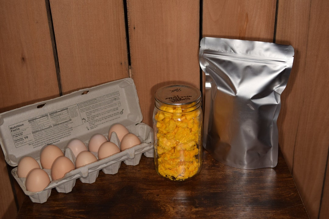 Freeze Dried Cooked PLAIN Scrambled Eggs Just Eggs MRE Organically