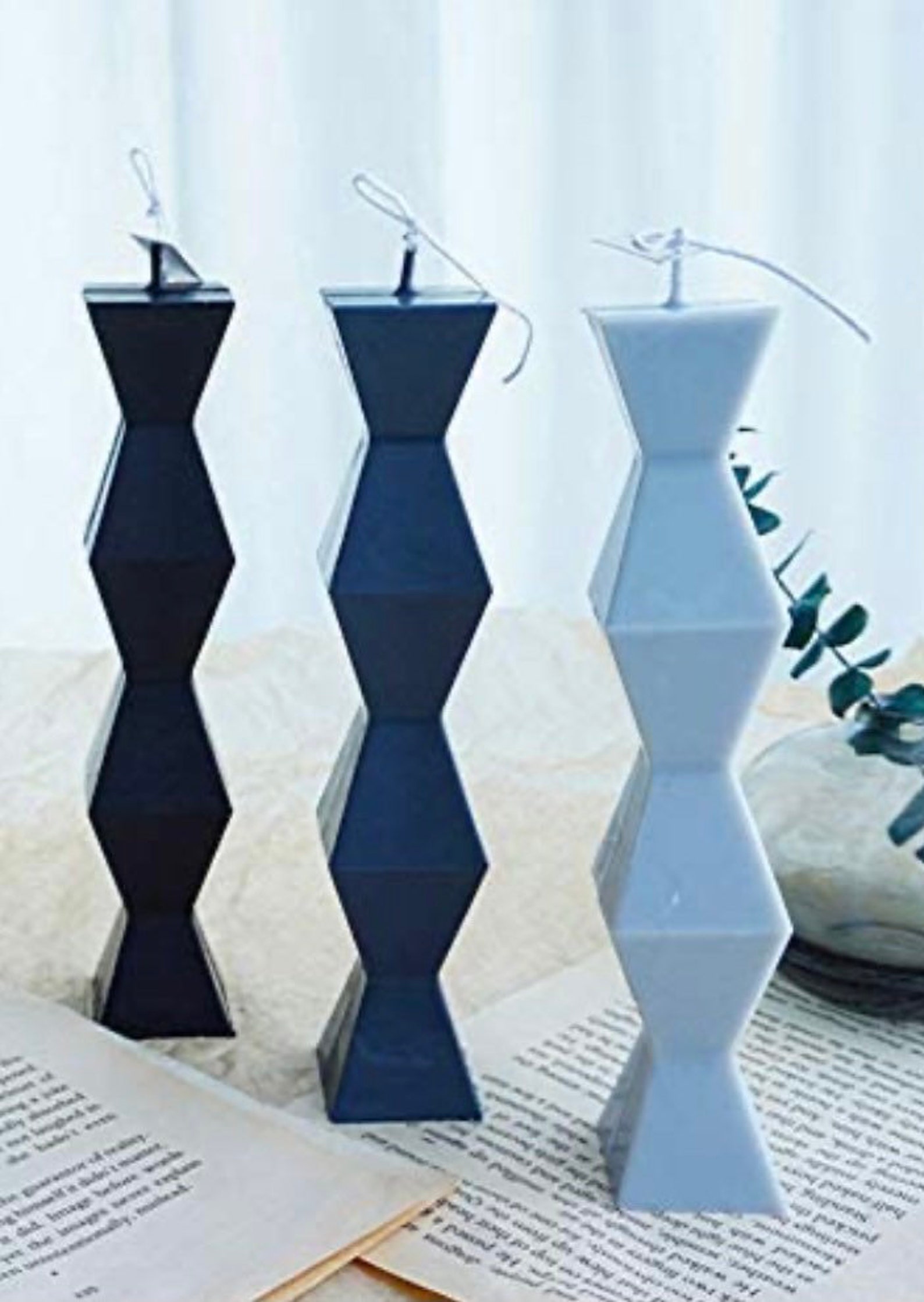 Stunning aztec candle pillar candle geometric candlehome Etsy