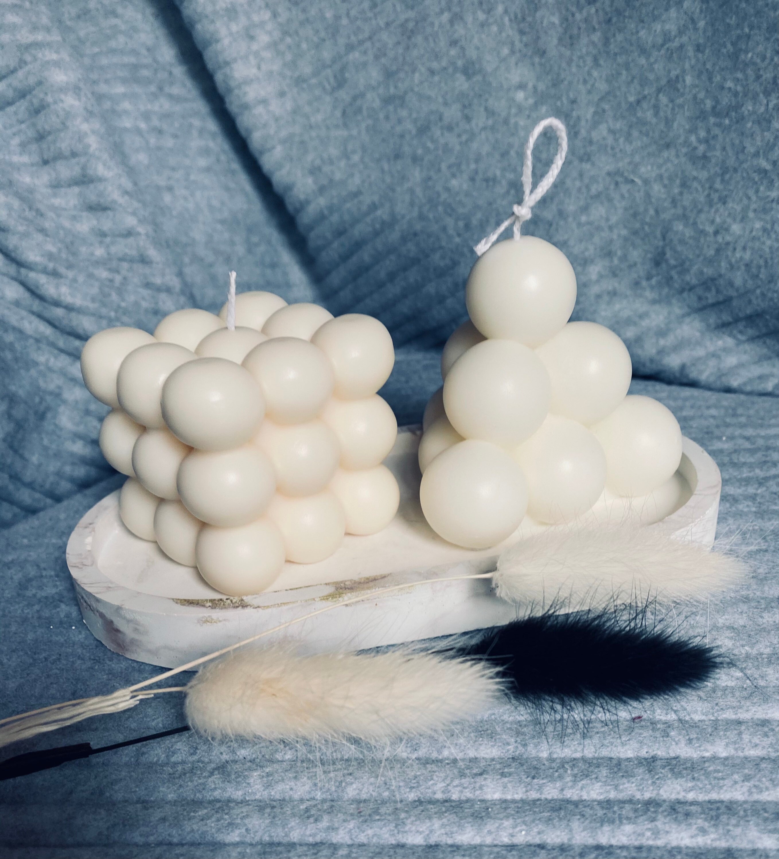 Bubble Pyramid & Bubble Candle Cube Candle Bubble Etsy