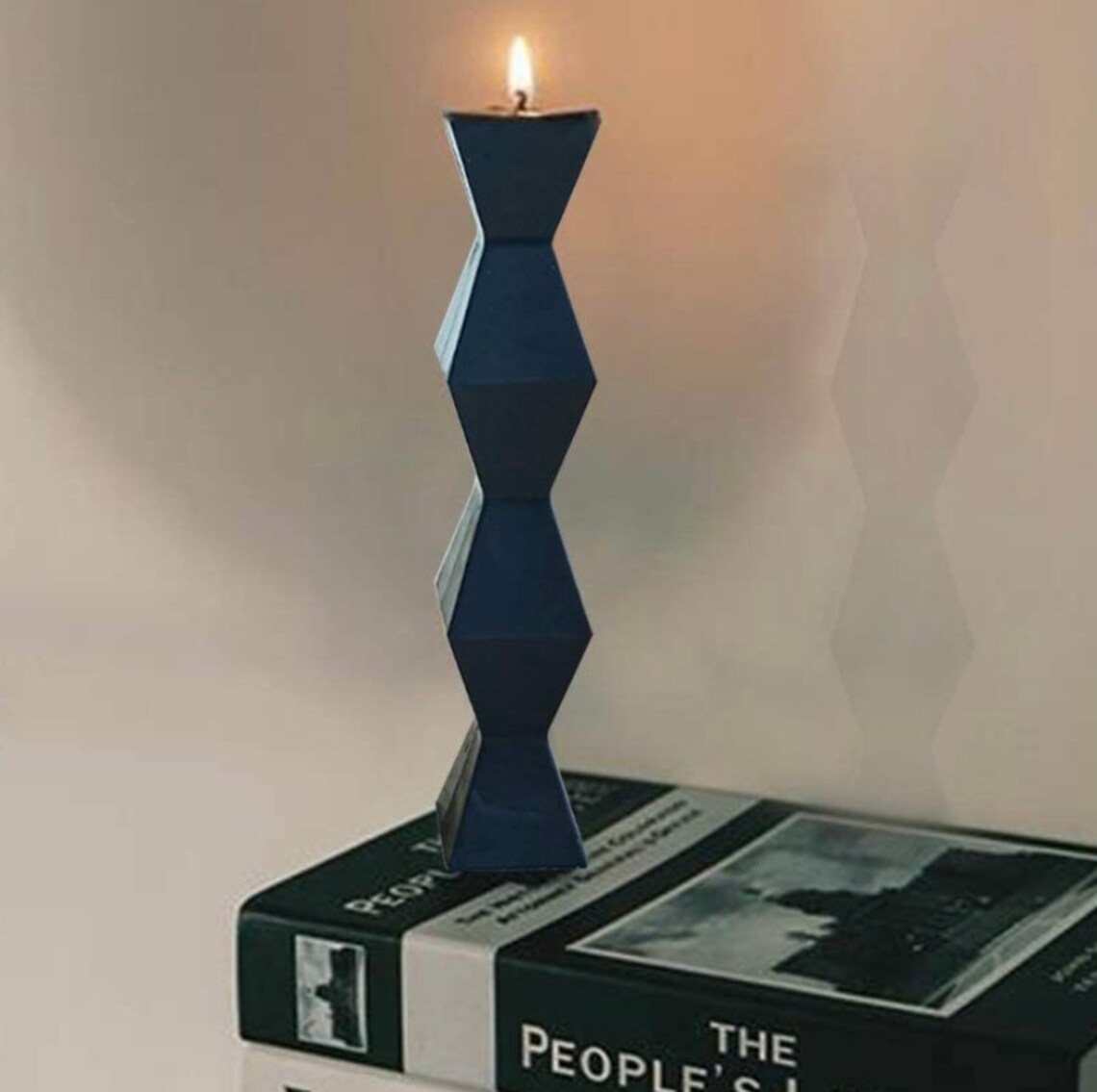 Stunning aztec candle pillar candle geometric candlehome Etsy