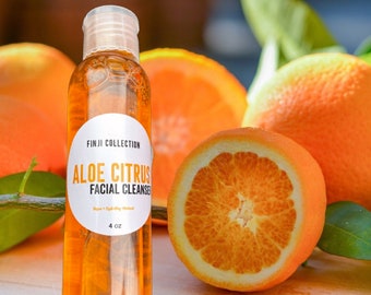 Organic Vegan Aloe Facial Cleanser for Sensitive Skin | Acne | Dry Skin | Oily Skin | Natural Face Wash | Organic Cleanser