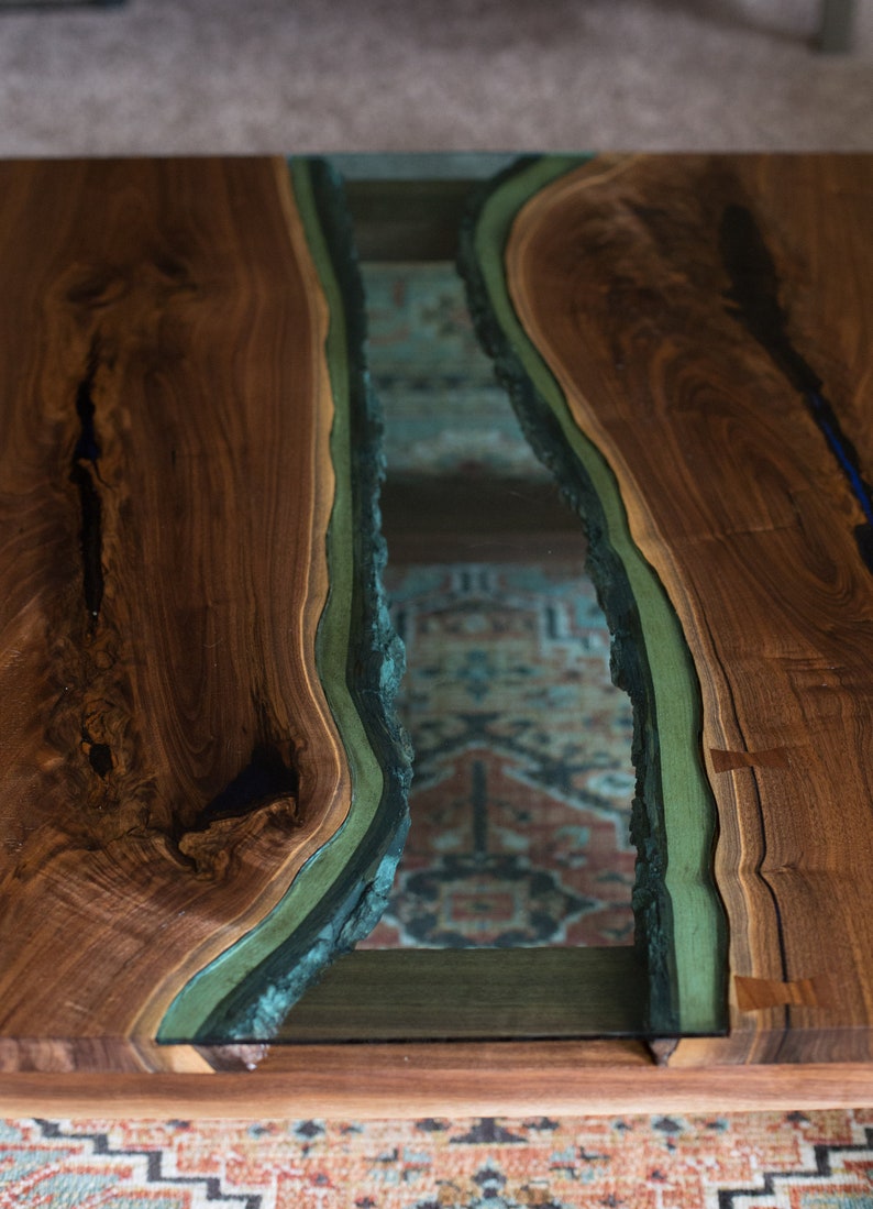 CUSTOM Epoxy & Wood Coffee Tables - Etsy