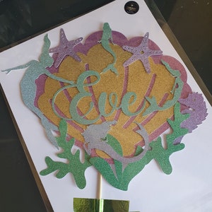 Under The Sea, Mermaids Cake Topper