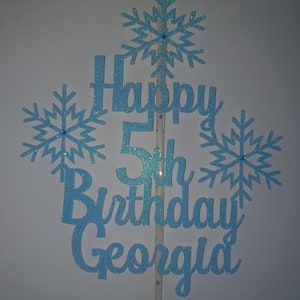 Frozen Inspired Cake Topper