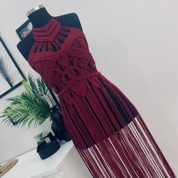 Robe en macramé « Xiamen »