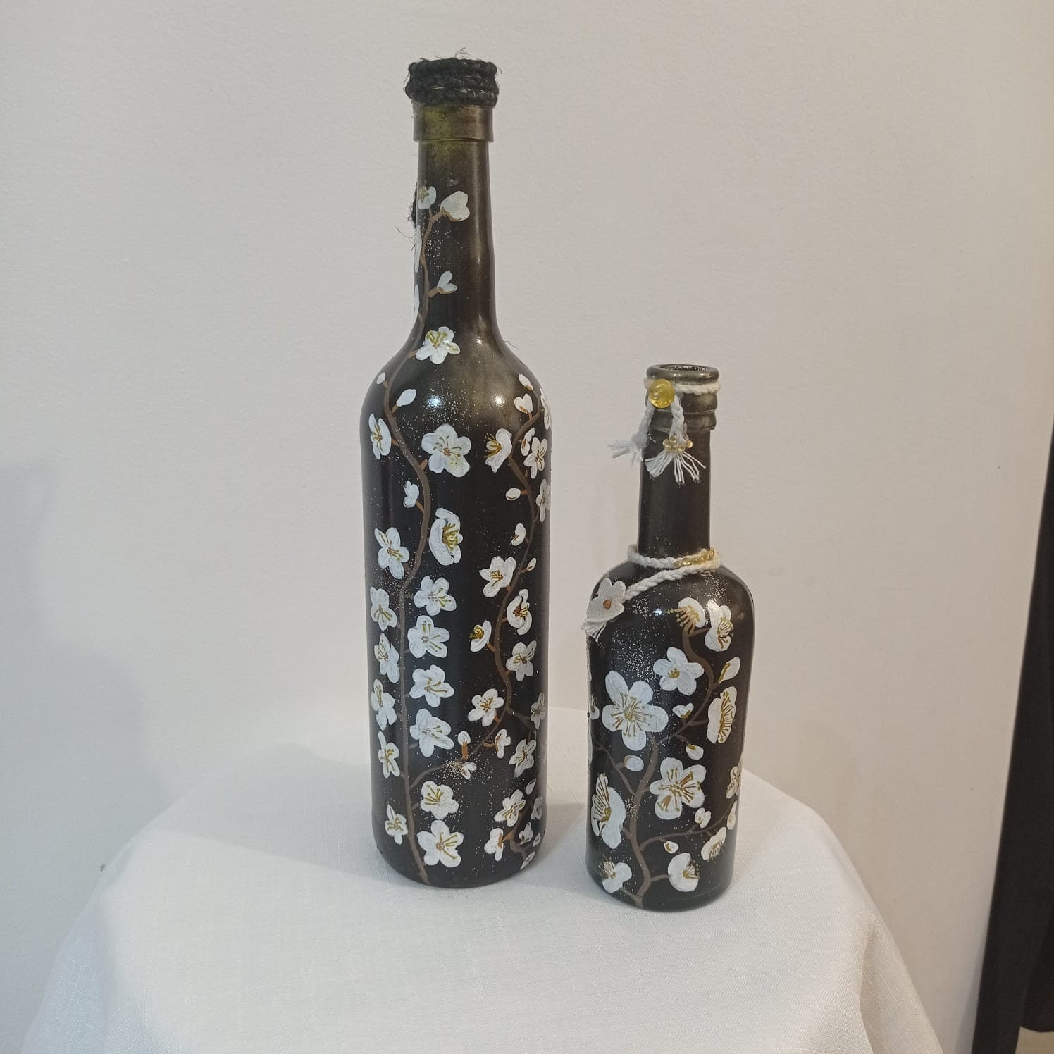 Decorative Glass Bottles Etsy