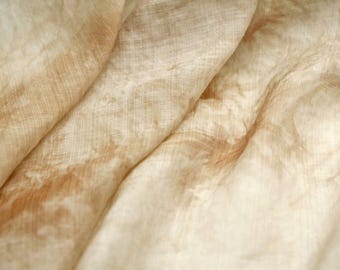 Tie-dye zijde linnen semi-transparante stof - ademende 5-kleuren kledingstof - speciaal cadeau voor moeder