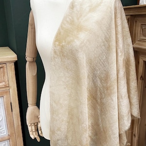 Tie-Dye Silk Linen Semi-Sheer Fabric - Breathable 5-Color Clothing Fabric - Special Gift for Mom image 6