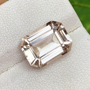 Emerald Cut Natural Golden Topaz Gemstone For Sale , November Birthstone , 12.5*9.5*6.3 MM