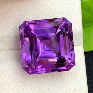 Ascher Cut Amethyst GemstonE , 16.45 CTS Deep Purple Amethyst Gemstone For Jewelry from Africa