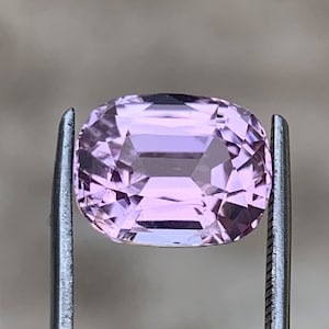 Natural Soft Pink Kunzite Gemstone - Cushion Shape Kunzite Gemstone , October Birthstone , 6.20 CT