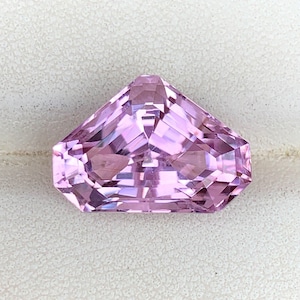 Natural Pink Kunzite Loose Gemstone , Fancy Trillion Shape Kunzite , Fine Cut For Jewelry , October Birthstone , 11.45 CT