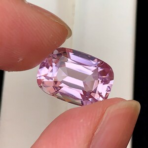 Light Pink Kunzite Gemstone - Cushion Shape Kunzite Gemstone , October Birthstone , 12.25 CT