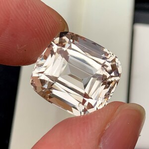 Emerald Cut Natural Golden Topaz Gemstone For Sale , November Birthstone , 16*14.5*12 MM
