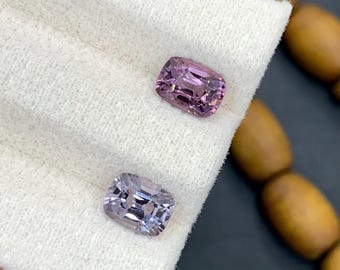 Sparkling Natural Spinel Gemstones Reverse Pair For Jewellery Making , Lustrous Burma Spinels Gemstones Pair 1.95 CT