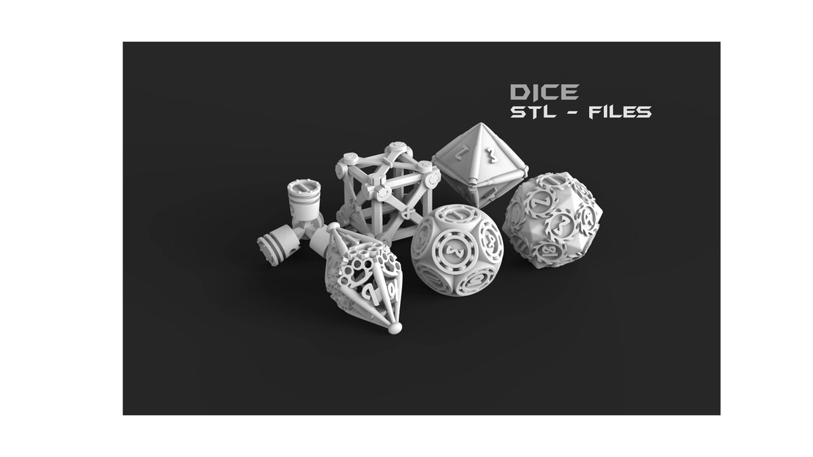 Dice for Board Games Digital Stlfiles Etsy