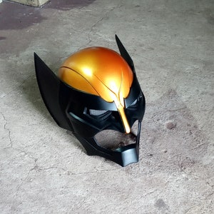 Wolver Gold Cowl Helmet for Cosplay