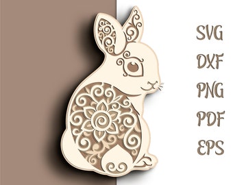 Download Bunny Mandala Etsy