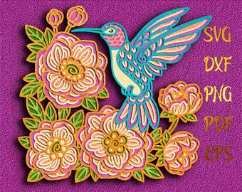 Download Hummingbird Mandala Etsy