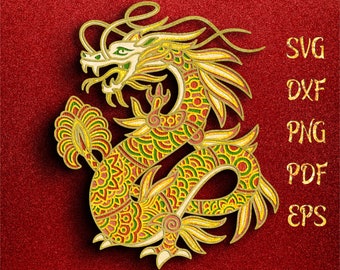 Download Dragon Mandala Svg Etsy