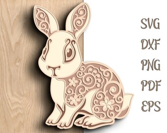 Download Mandala Bunny Svg Etsy