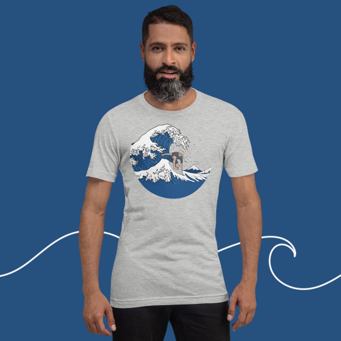 My Great Wave Short-sleeve Unisex T-shirt - Etsy UK