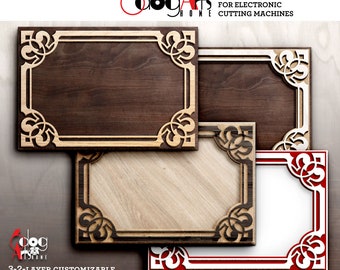 Laser File \u2014 Oma Frame w THREE Design Options SVG PDF
