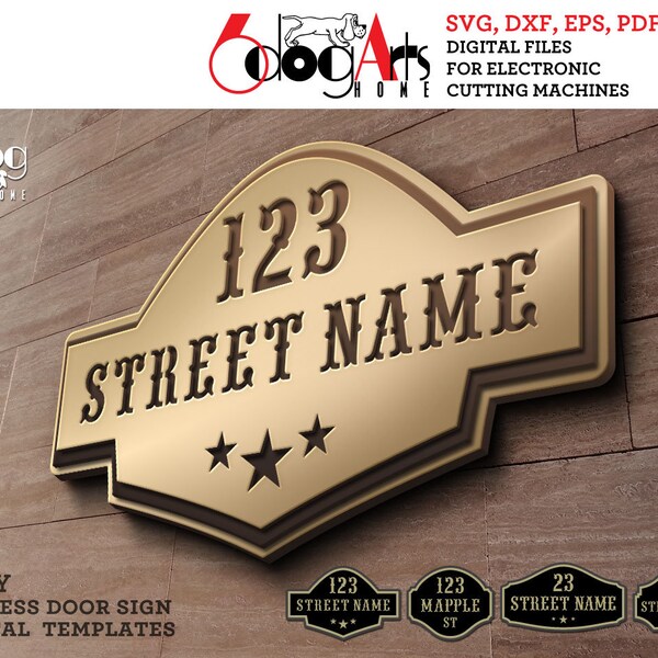 Address Sign Dxf Etsy