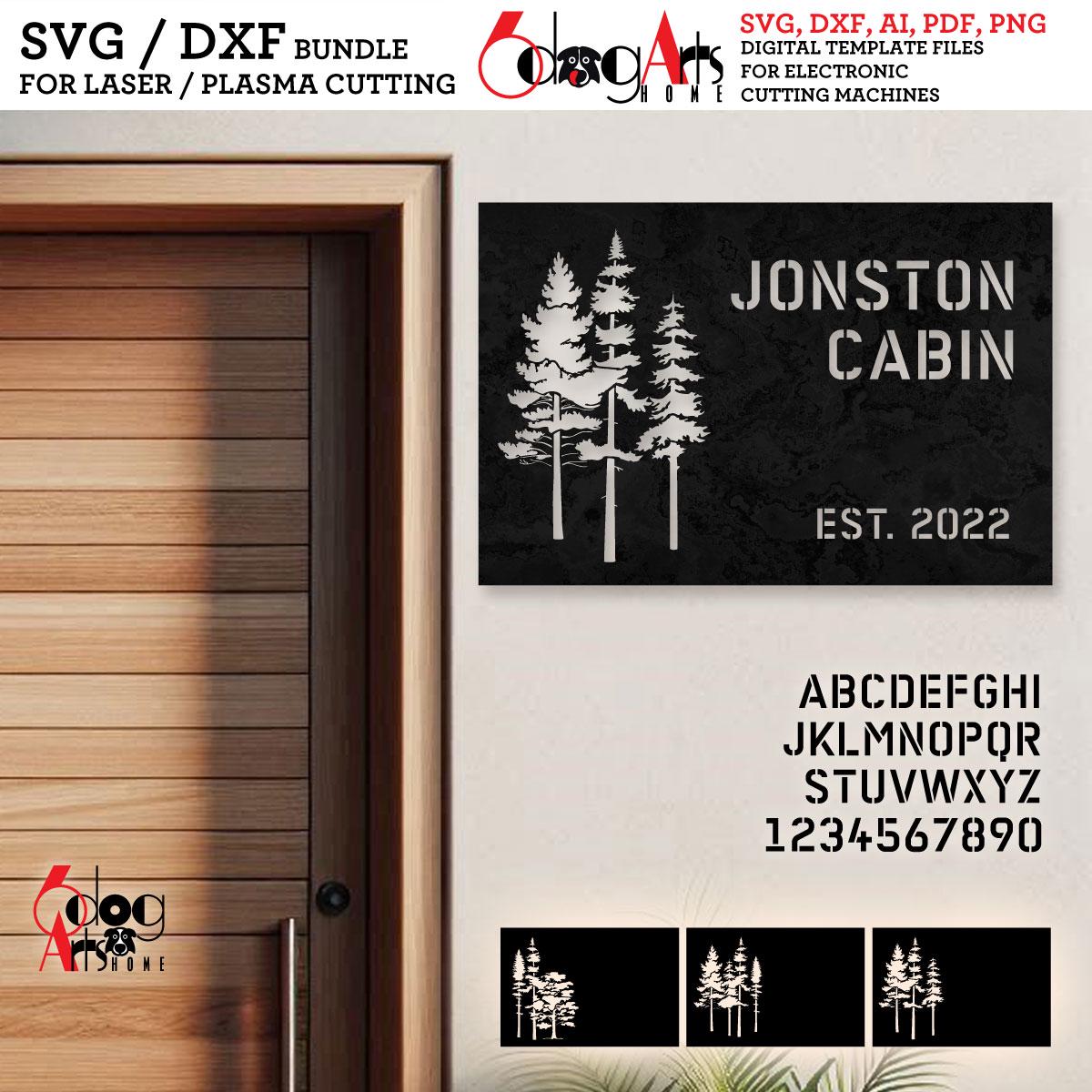 3 Address Sign SVG/DXF Bundle Digital Template Files Download for Laser ...
